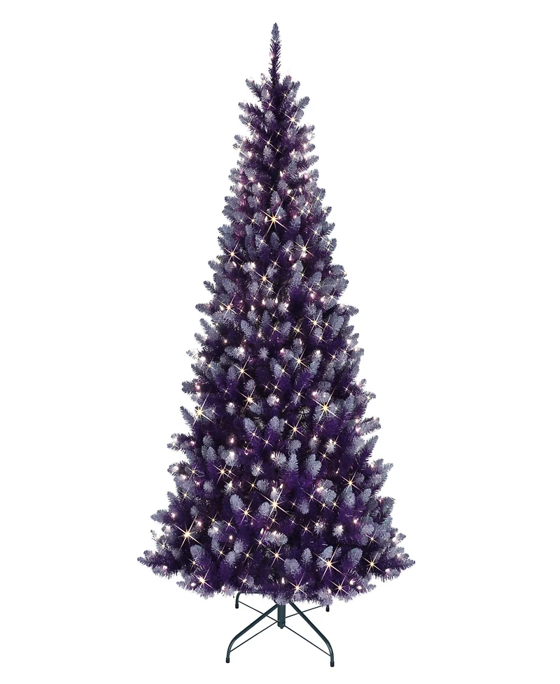 Puleo 6.5FT Pre-Lit Fashion Artificial Christmas Tree