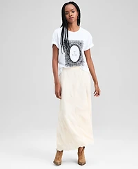 And Now This Women's Lace Graphic Short-Sleeve T-Shirt, Macy's Exclusive