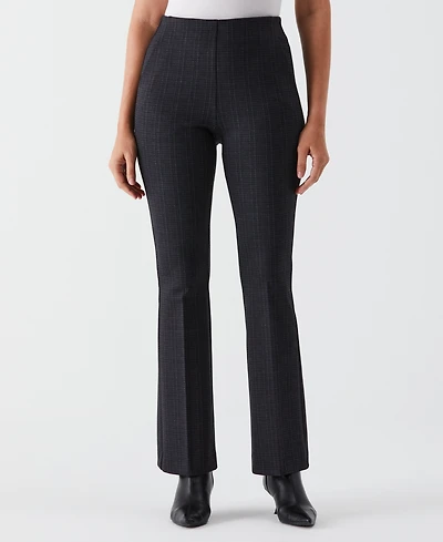 Ella Rafaella Petite Printed Modern Bootcut Ponte Pants