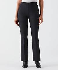 Ella Rafaella Petite Printed Modern Bootcut Ponte Pants