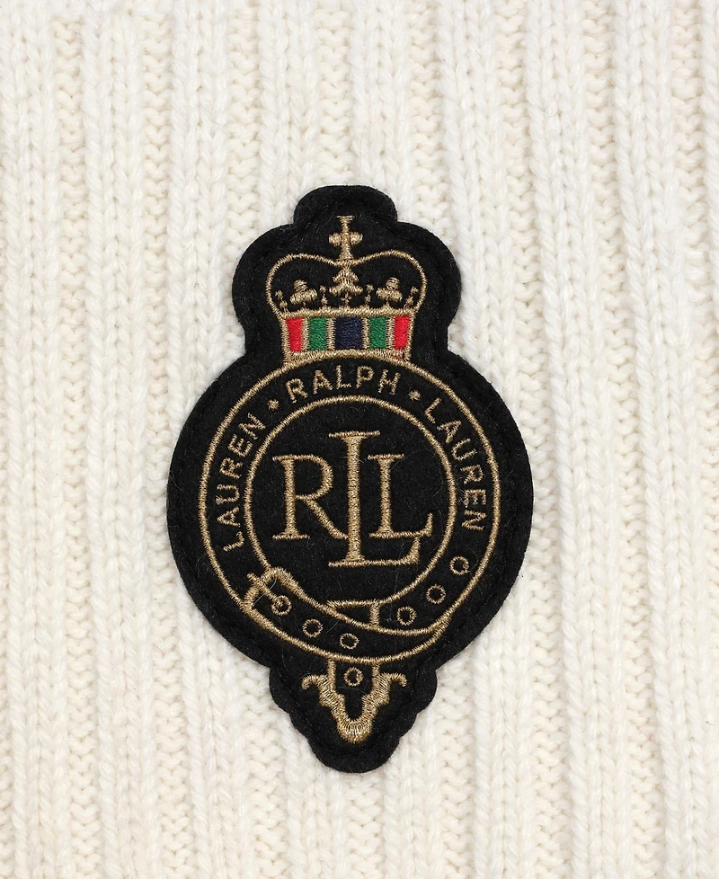 Lauren Ralph Cable Crest Patch Scarf