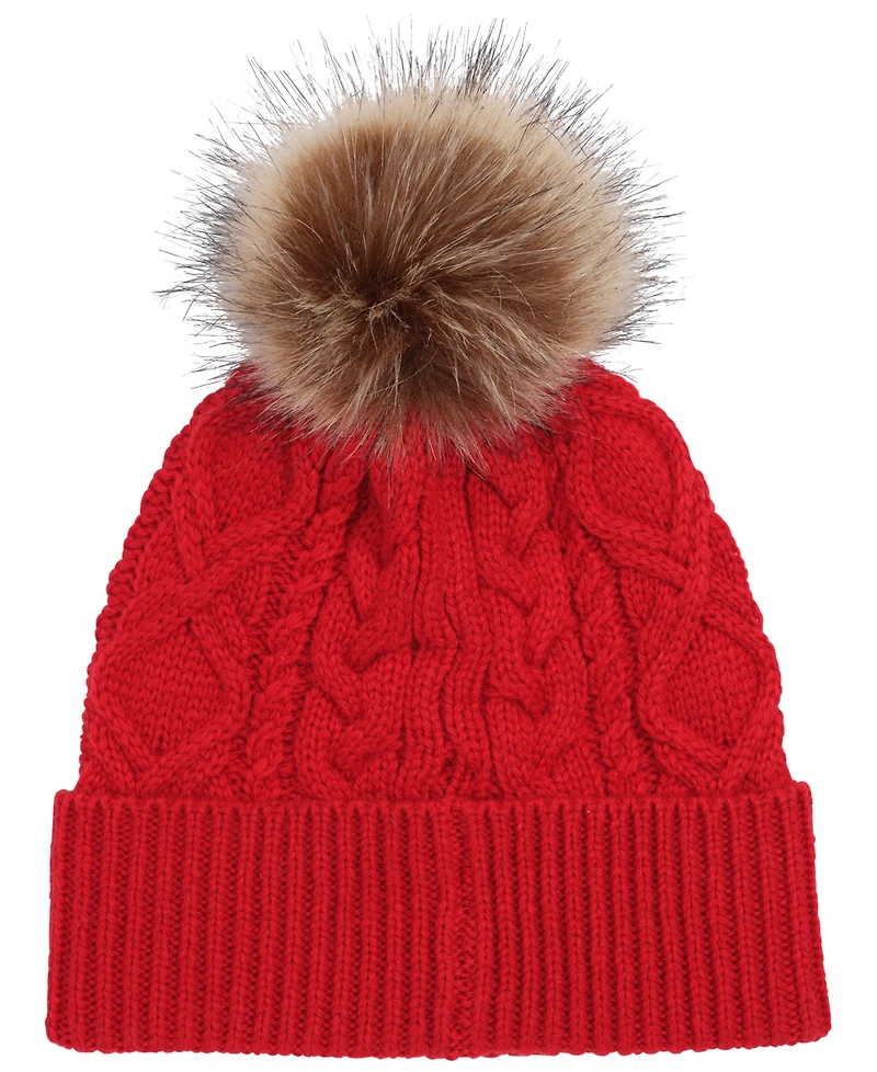 Lauren Ralph Lauren Direct Embroidery Cable Beanie Hat
