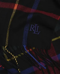 Lauren Ralph Exploded Plaid Pattern Scarf