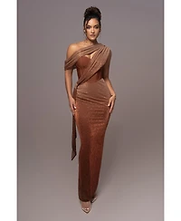 Jluxlabel Women's Celestina Draped Maxi Dress