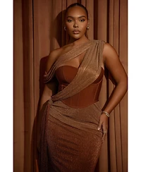 Jluxlabel Women's Celestina Draped Maxi Dress