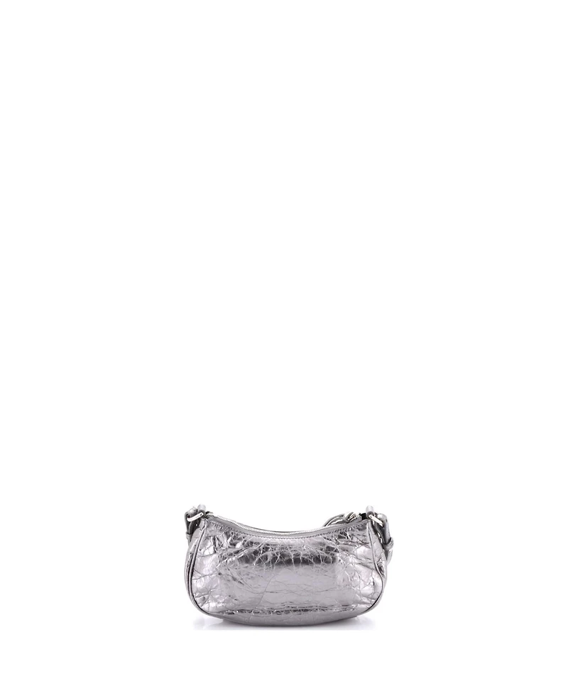 Pre-Owned Balenciaga Mini Le Cagole Giant Studs Shoulder Bag Leather