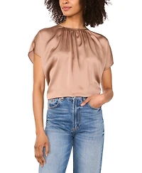 Vince Camuto Women's Crewneck Short Sleeve Top