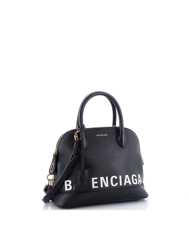 Pre-Owned Balenciaga Small Logo Ville Bag Leather