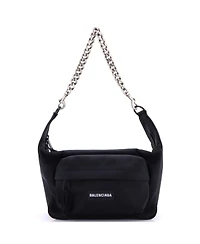 Pre-Owned Balenciaga Raver Chain Shoulder Bag Canvas