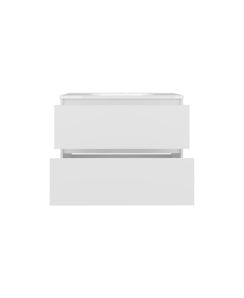 Depot E-Shop Depew Bathroom Vanity, 2 Drawers, White