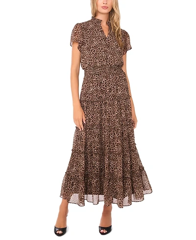 Sam & Jess Women's Short Sleeve Tiered Maxi Dress