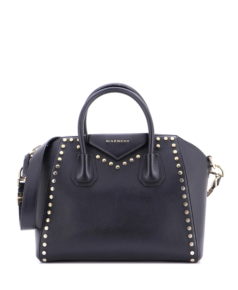 Pre-Owned Givenchy Small Antigona Bag Studded Leather
