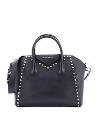 Pre-Owned Givenchy Small Antigona Bag Studded Leather