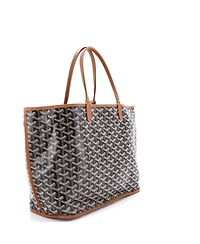 Pre-Owned Goyard Gm Anjou Reversible Tote Printed Coated Canvas