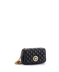 Pre-Owned Versace Mini Medusa Icon Chain Flap Bag Quilted Leather