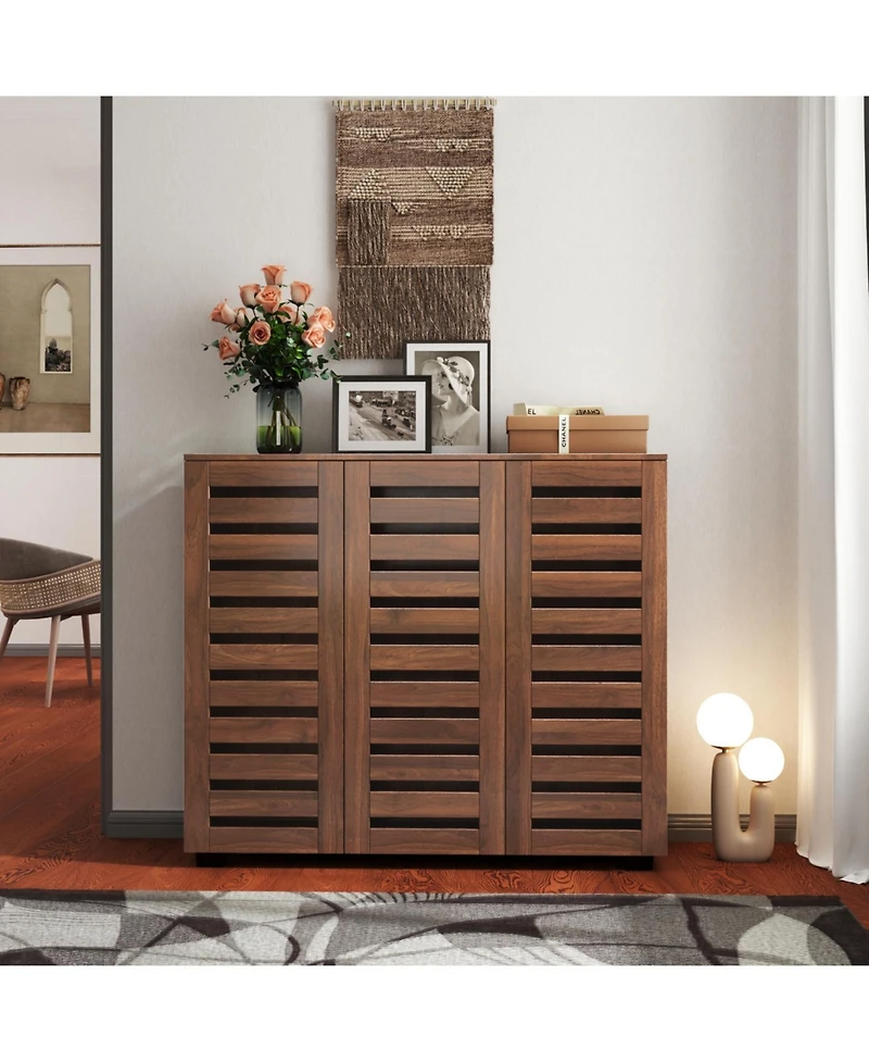 Streamdale Furniture 5-Tier Shoe Cabinet with Adjustable Shelves