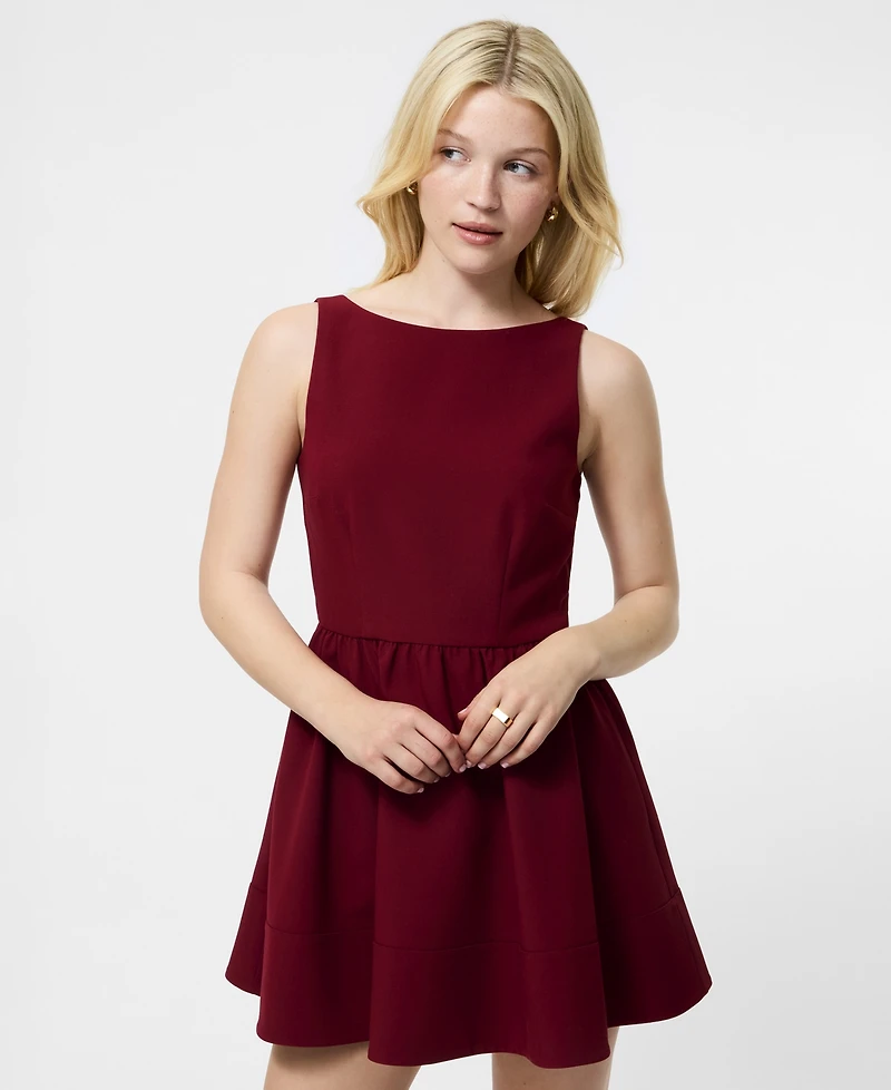 French Connection Women's Fit and Flare Low Back Mini Dress