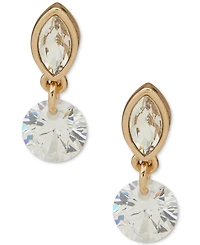 Dkny Marquise Stone Crystal Drop Stud Earrings