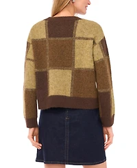 Vince Camuto Women's Color Blocked Long Sleeve Top