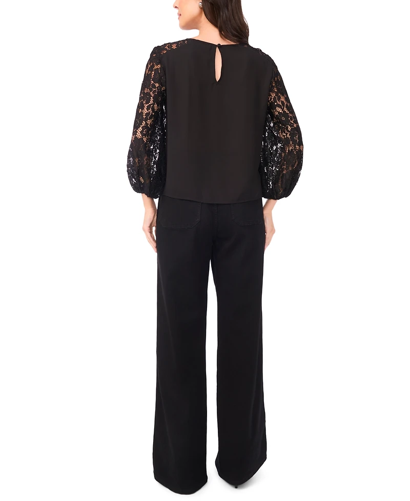 Vince Camuto Women's Crewneck 3/4-Sleeve Top