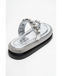 Prologue Shoes Evans Jeweled Platform Sandal (Women)