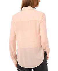 Vince Camuto Women's Collar Neck Button Front Top