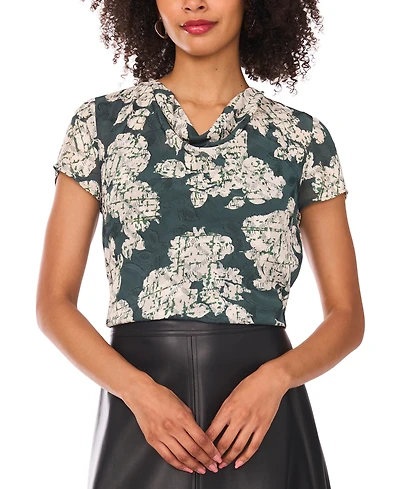 Vince Camuto Women's Cap-Sleeve Cowl Neck Blouse