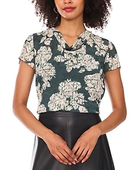 Vince Camuto Women's Cap-Sleeve Cowl Neck Blouse
