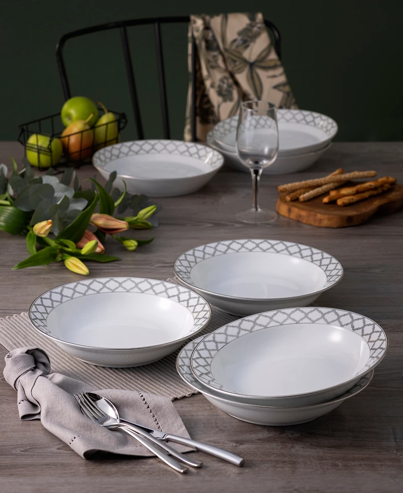 Noritake Eternal Palace 4-Pc. Rim Dinner Bowl Set, Service for 4