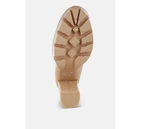 Y2K Chunky High Block Heeled Loafers Women