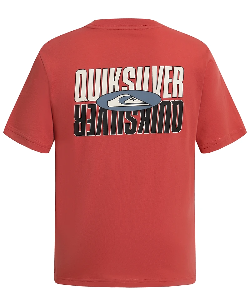 Quiksilver Boys 8-20 Short Sleeve Logo-Driven Retro T-Shirt