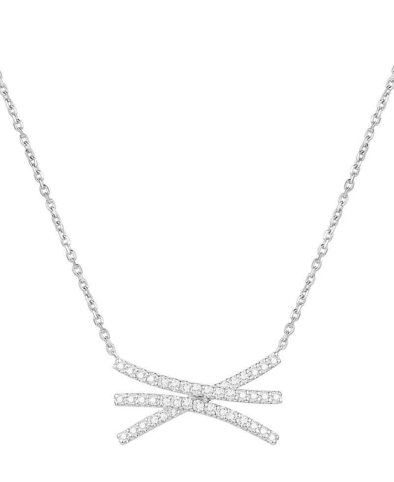 Macy's Diamond Necklace (1/3 ct. t.w.) in Sterling Silver