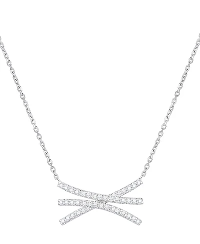 Macy's Diamond Necklace (1/3 ct. t.w.) in Sterling Silver