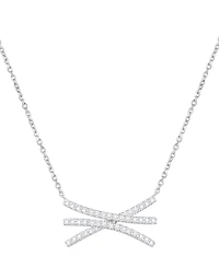 Macy's Diamond Necklace (1/3 ct. t.w.) in Sterling Silver