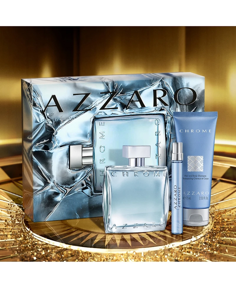 Azzaro Men's 3-Pc. Chrome Eau De Toilette Fragrance Set