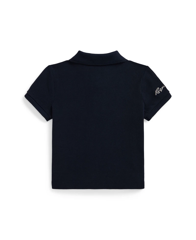 Polo Ralph Lauren Girls 2T-6X Short Sleeves Yankees Polo Shirt