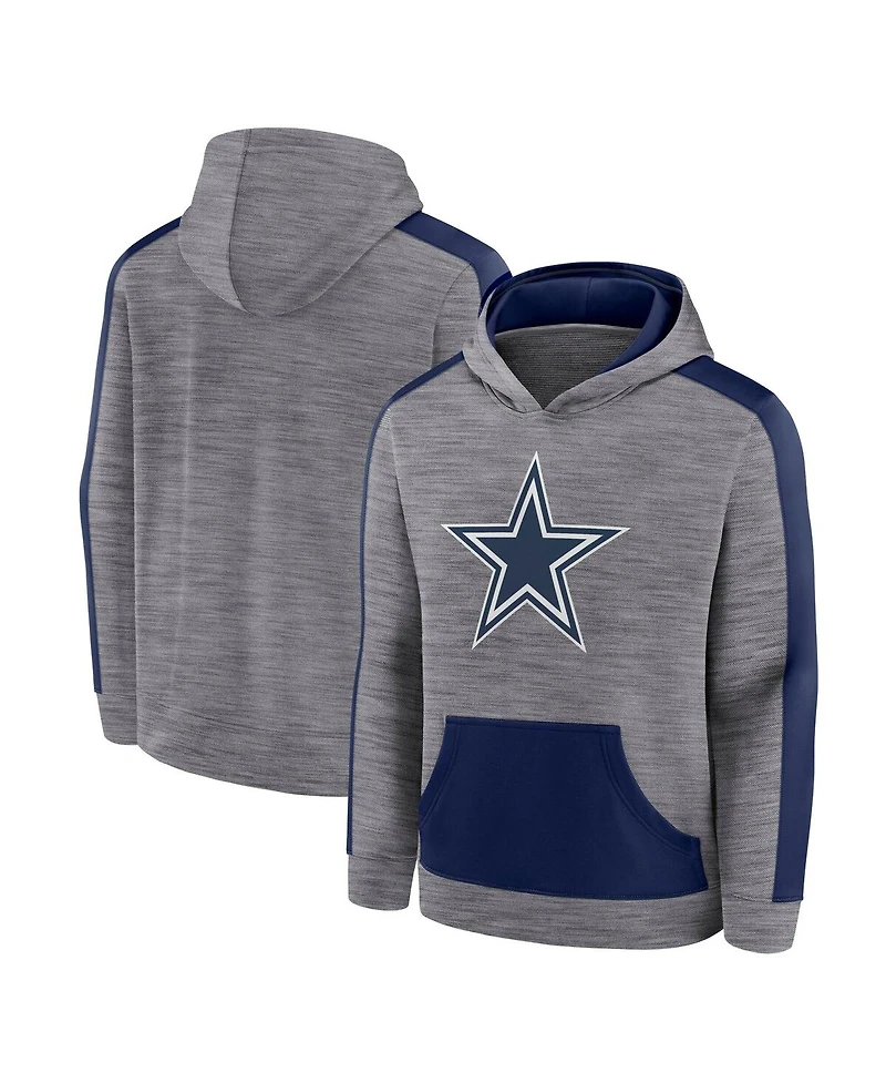 Fanatics Men's Heather Gray Dallas Cowboys Deliver Pullover Hoodie