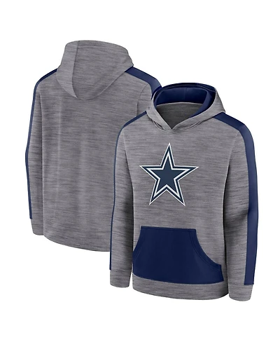 Fanatics Men's Heather Gray Dallas Cowboys Deliver Pullover Hoodie