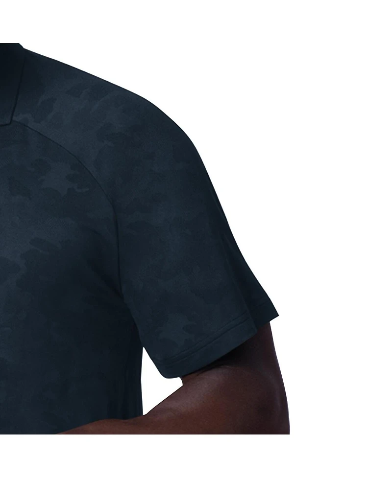 Msx by Michael Strahan Men's Navy Chicago Bears Baseline Raglan Polo Shirt