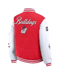 Wear by Erin Andrews Women'sRed Georgia Bulldogs Varsity Puffer Jacket