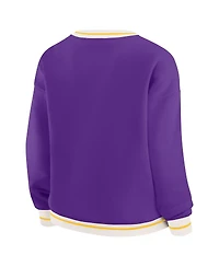 Wear by Erin Andrews Women'sPurple Lsu Tigers Seal Sweatshirt