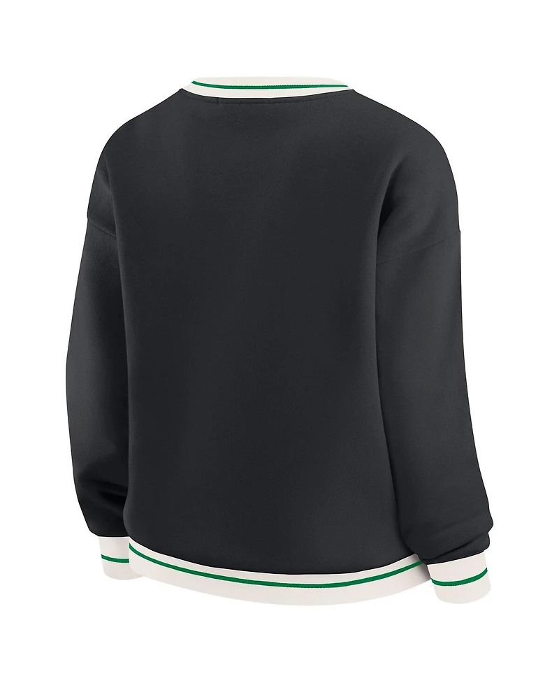 Wear by Erin Andrews Women'sBlack Oregon Ducks Seal Sweatshirt