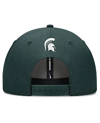 Nike Men's Green Michigan State Spartans Slanted Primetime Rise Performance Adjustable Hat