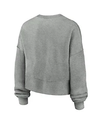Nike Women'sHeather Gray Texas Longhorns Oversized Phoenix Arch Pullover Sweatshirt