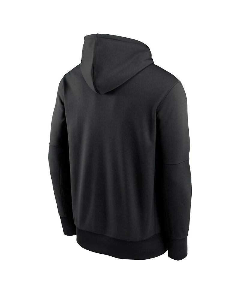 Nike Men's Black Iowa Hawkeyes Team Stacked Performance Pullover Hoodie