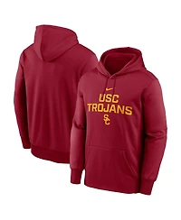 Nike Men's Cardinal Usc Trojans Team Stacked Performance Pullover Hoodie