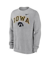 Nike Men's Gray Iowa Hawkeyes Arch Pullover Sweatshirt