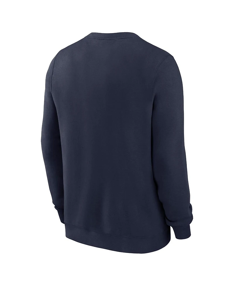 Nike Men's Navy Michigan Wolverines Arch Pullover Sweatshirt