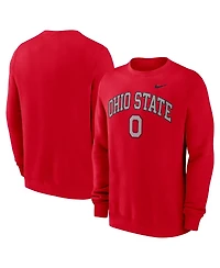 Nike Men's Scarlet Ohio State Buckeyes Arch Pullover Sweatshirt