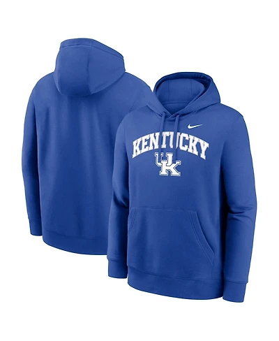 Nike Men's Royal Kentucky Wildcats Club Fleece Arch Pullover Hoodie